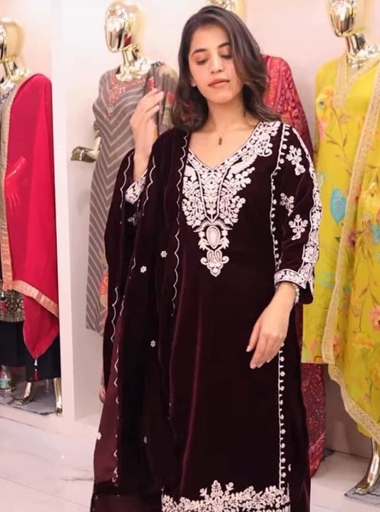 3 Piece Velvet Suit