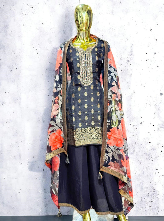3 Piece Jacquard Dress