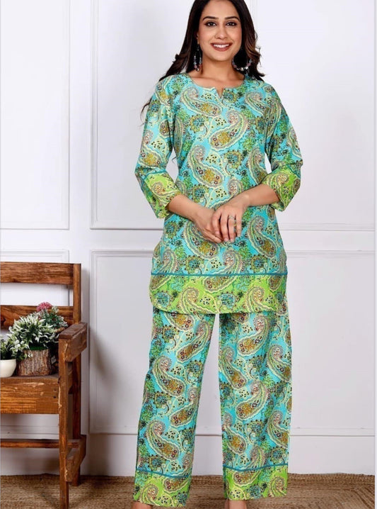Pure Cotton Co Ords Set