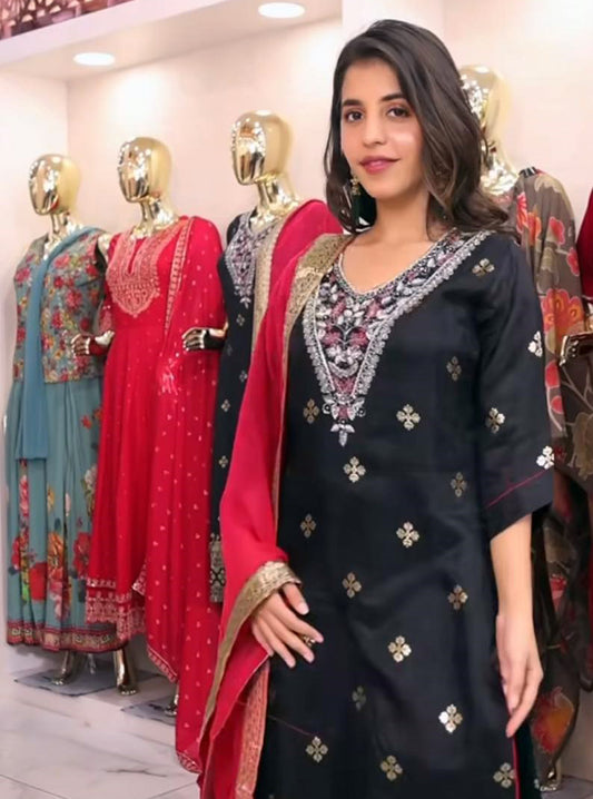 Partywear Organza Suit